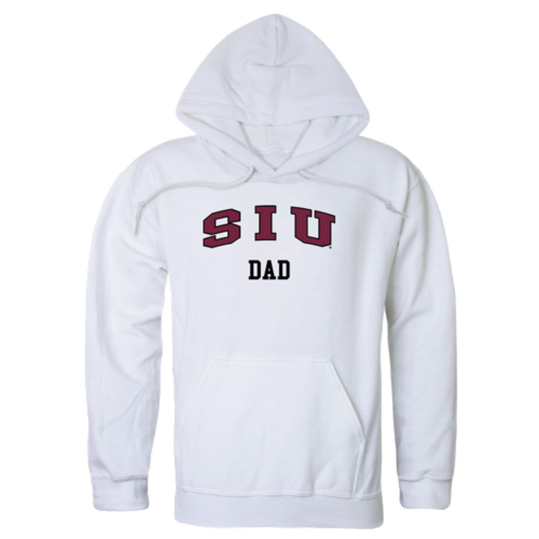 SIU Southern Illinois University Salukis Dad Fleece Hoodie Sweatshirts Heather Charcoal-Campus-Wardrobe