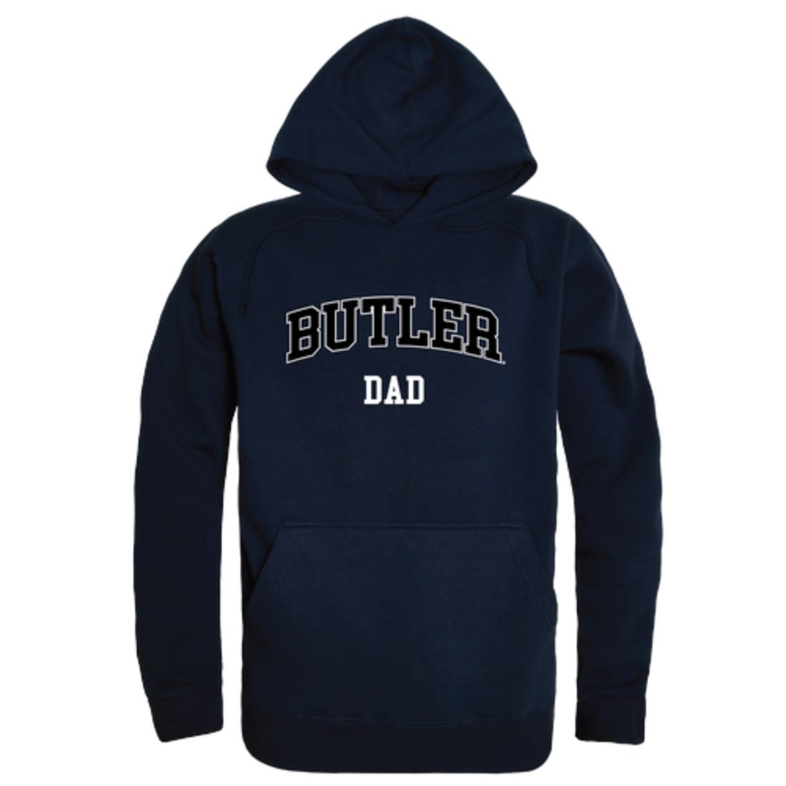 Butler University Bulldog Dad Fleece Hoodie Sweatshirts Heather Grey-Campus-Wardrobe