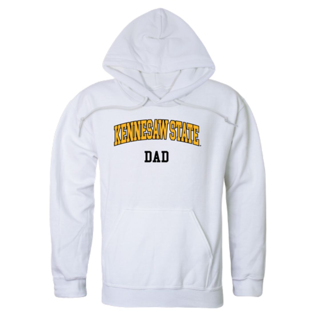 KSU Kennesaw State University Owls Dad Fleece Hoodie Sweatshirts Black-Campus-Wardrobe