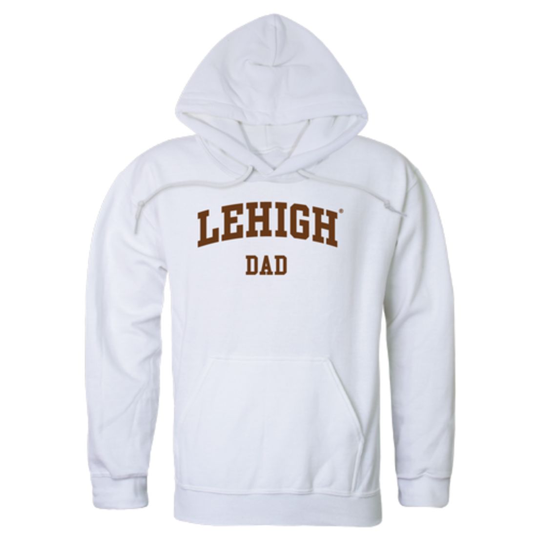 Lehigh University Mountain Hawks Dad Fleece Hoodie Sweatshirts Heather Grey-Campus-Wardrobe