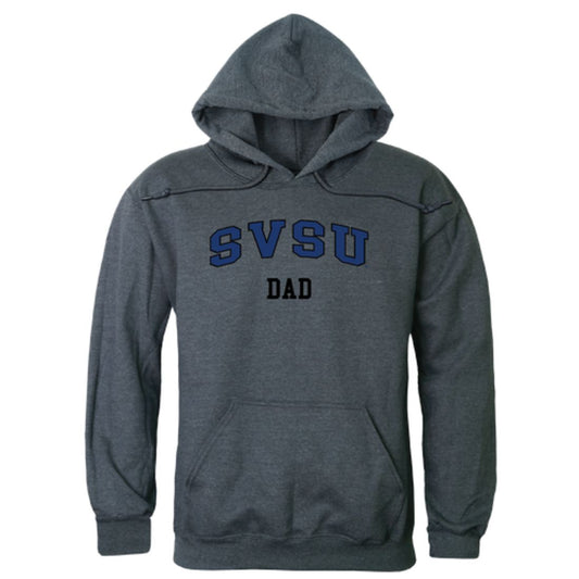 SVSU Saginaw Valley State University Cardinals Dad Fleece Hoodie Sweatshirts Heather Charcoal-Campus-Wardrobe
