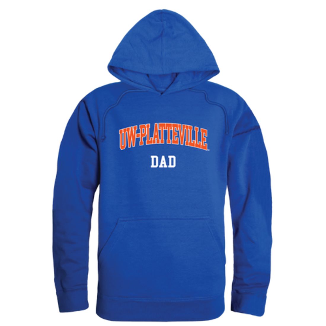 UW University of Wisconsin Platteville Pioneers Dad Fleece Hoodie Sweatshirts Heather Grey-Campus-Wardrobe