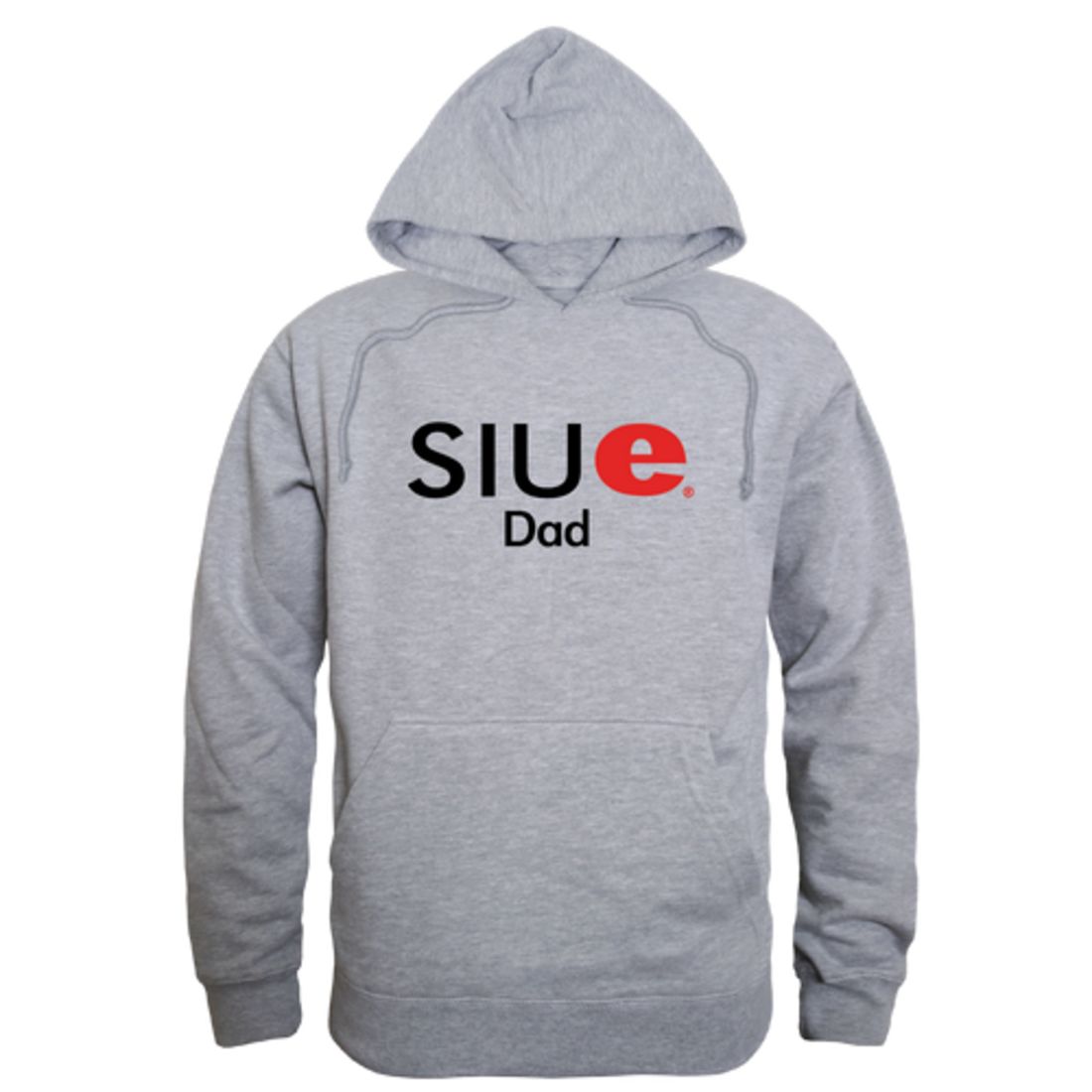 SIUE Southern Illinois University Edwardsville Cougars Dad Fleece Hoodie Sweatshirts Heather Grey-Campus-Wardrobe
