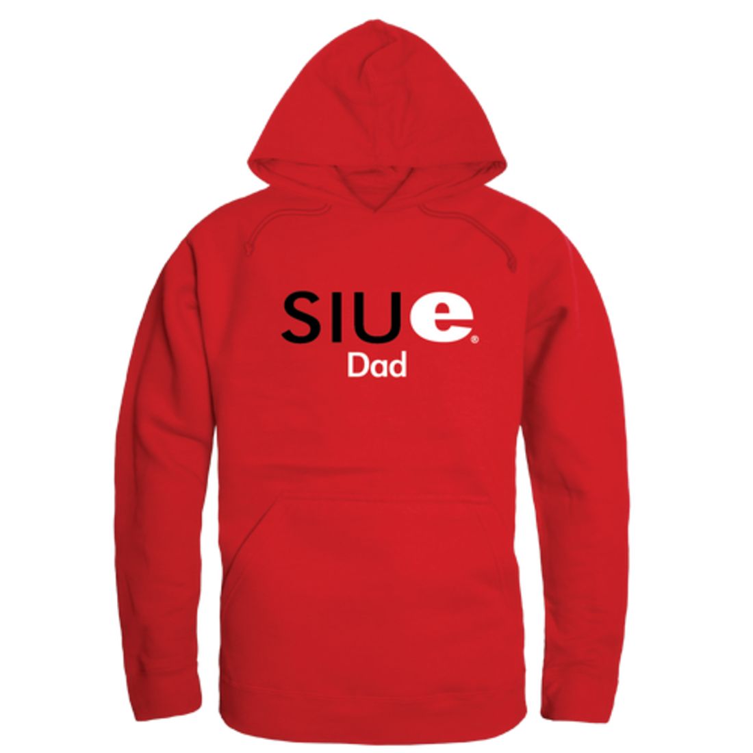 SIUE Southern Illinois University Edwardsville Cougars Dad Fleece Hoodie Sweatshirts Heather Grey-Campus-Wardrobe