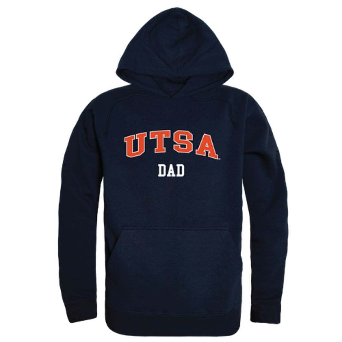 UTSA University of Texas at San Antonio Roadrunners Dad Fleece Hoodie Sweatshirts Heather Grey-Campus-Wardrobe