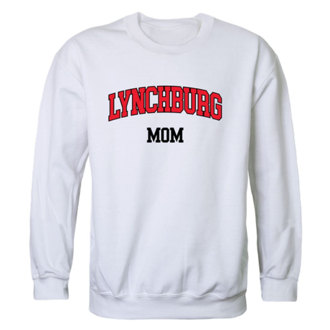 Lynchburg College Hornets Mom Fleece Crewneck Pullover Sweatshirt Heather Grey Small-Campus-Wardrobe