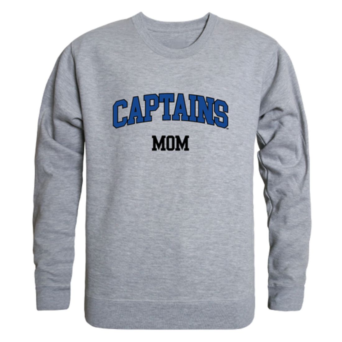 CNU Christopher Newport University Captains Mom Fleece Crewneck Pullover Sweatshirt Heather Grey Small-Campus-Wardrobe