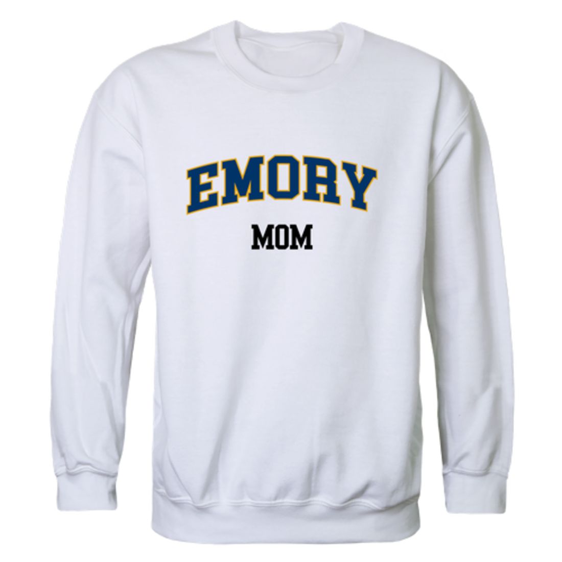 Emory University Eagles Mom Fleece Crewneck Pullover Sweatshirt Heather Grey Small-Campus-Wardrobe