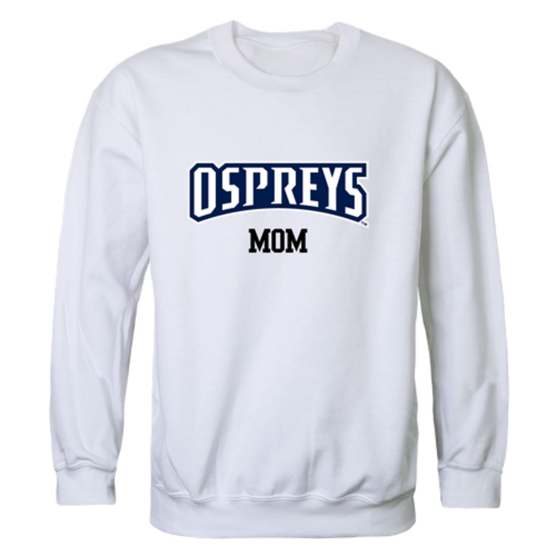 UNF University of North Florida Osprey Mom Fleece Crewneck Pullover Sweatshirt Heather Grey Small-Campus-Wardrobe