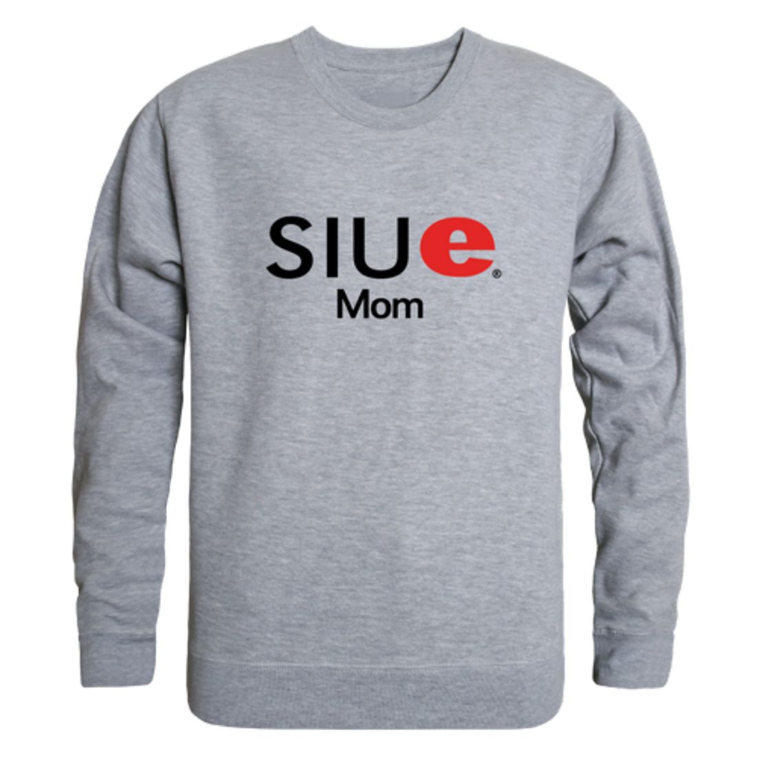 SIUE Southern Illinois University Edwardsville Cougars Mom Fleece Crewneck Pullover Sweatshirt Heather Grey Small-Campus-Wardrobe