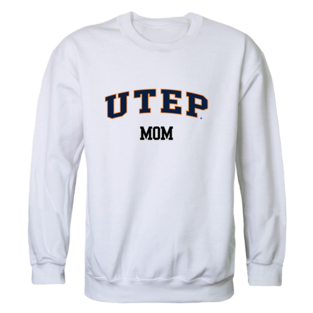 UTEP University of Texas at El Paso Miners Mom Fleece Crewneck Pullover Sweatshirt Heather Grey Small-Campus-Wardrobe