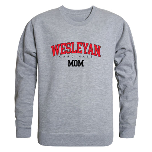 Wesleyan University Cardinals Mom Crewneck Sweatshirt