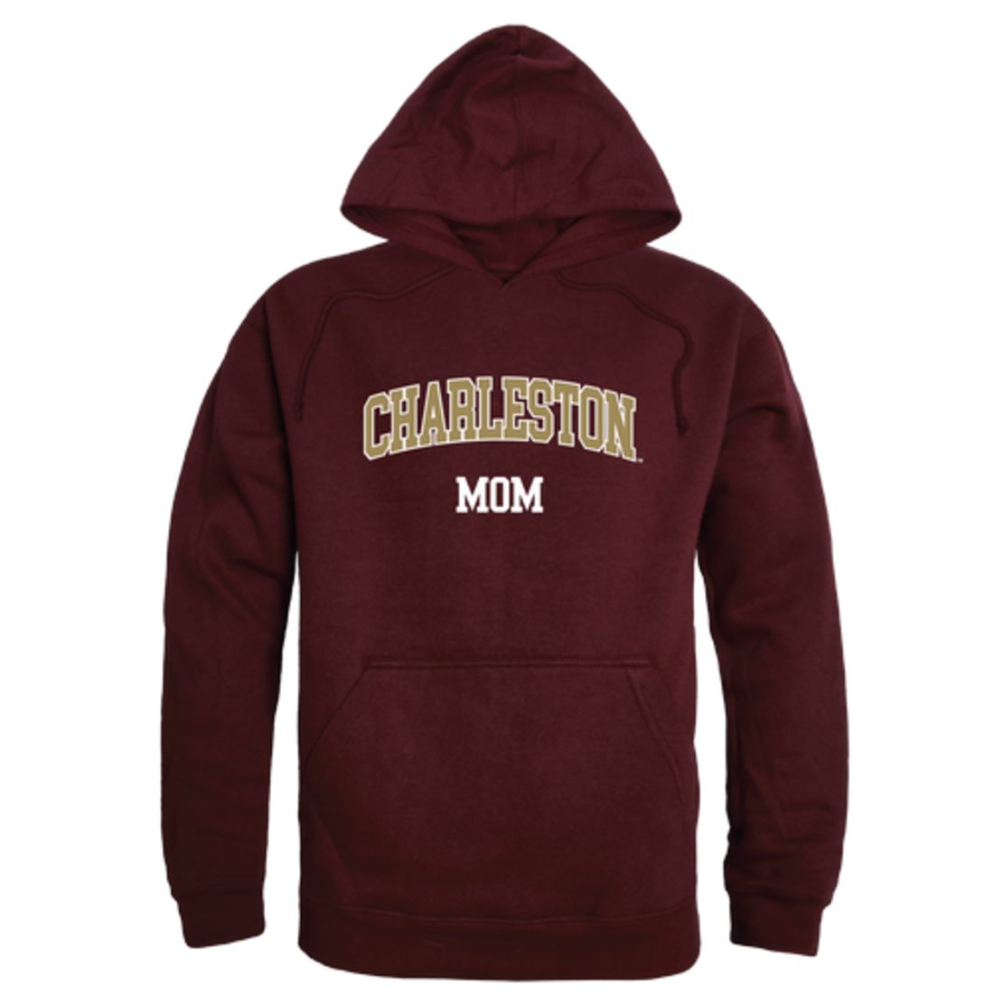 COFC College of Charleston Cougars Mom Fleece Hoodie Sweatshirts Heather Grey-Campus-Wardrobe