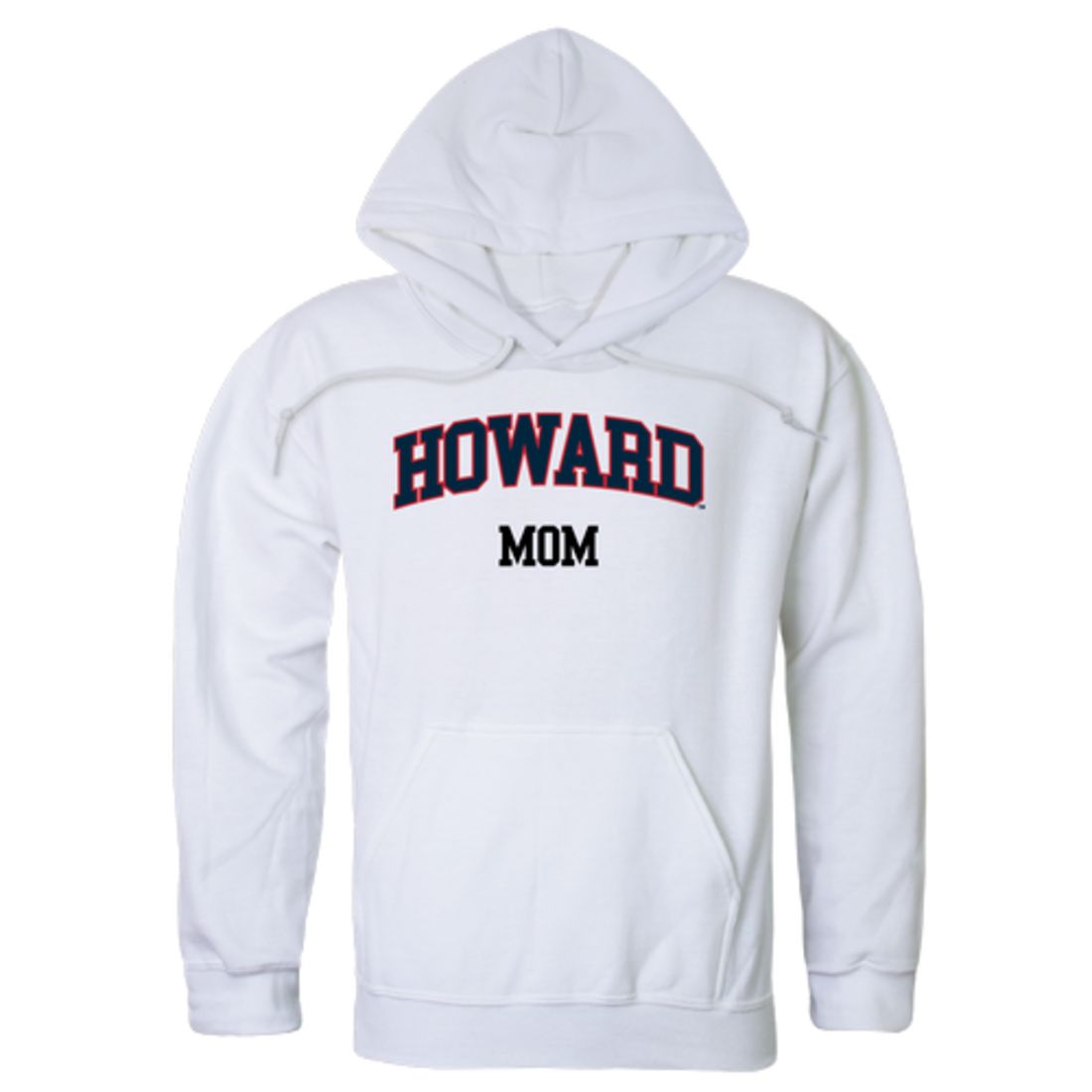 Howard University Bison Mom Fleece Hoodie Sweatshirts Heather Grey-Campus-Wardrobe