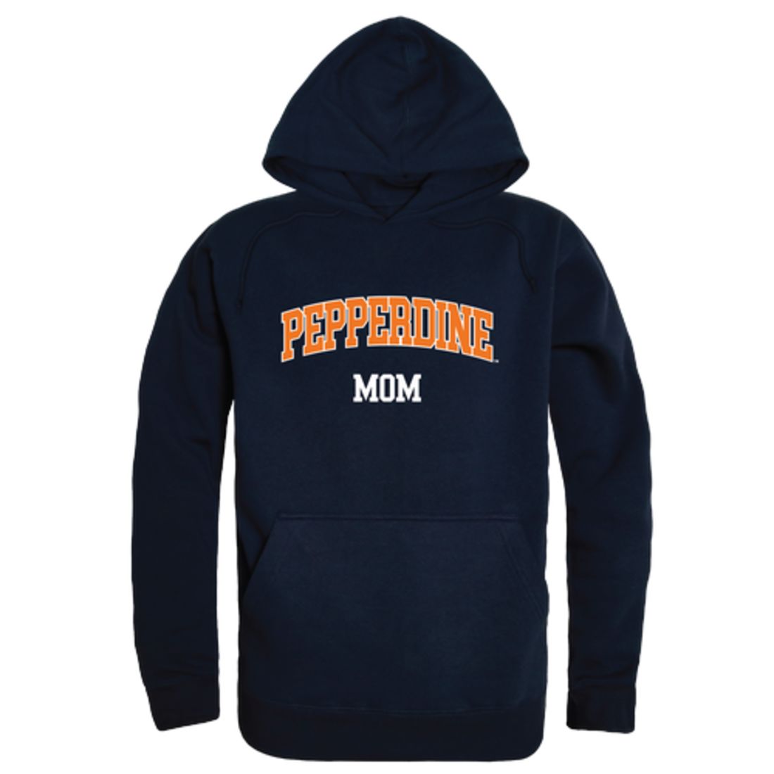 Pepperdine University Waves Mom Fleece Hoodie Sweatshirts Heather Grey-Campus-Wardrobe