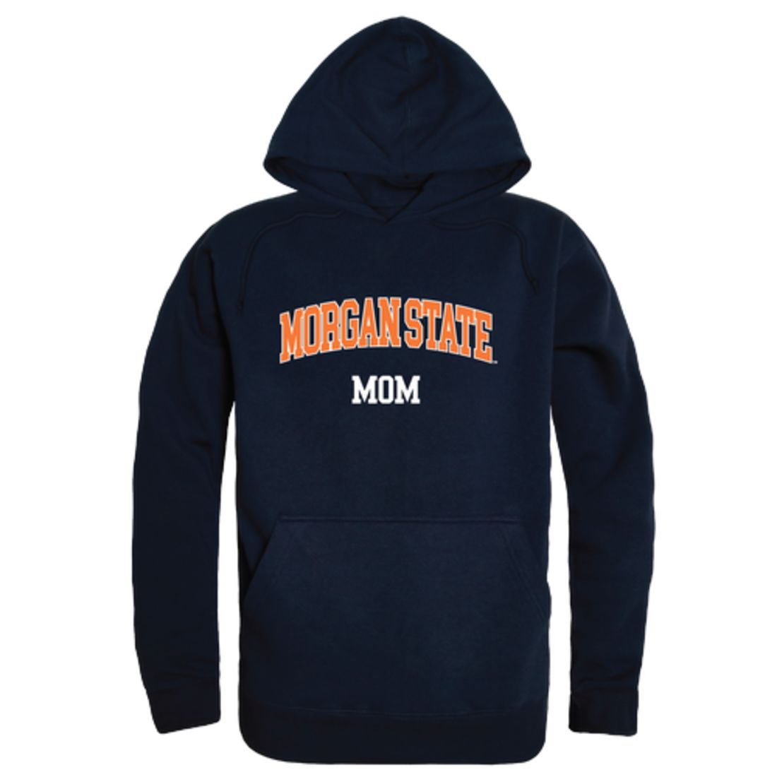 Morgan State University Bears Mom Fleece Hoodie Sweatshirts Heather Grey-Campus-Wardrobe