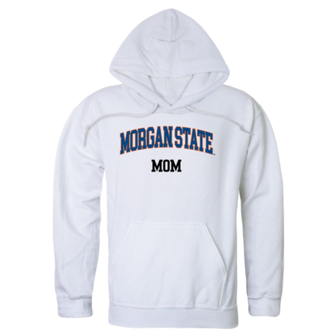 Morgan State University Bears Mom Fleece Hoodie Sweatshirts Heather Grey-Campus-Wardrobe