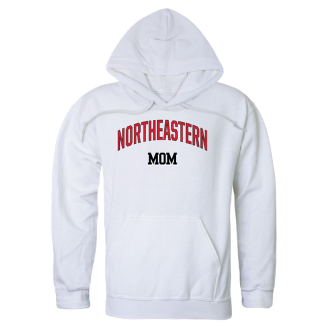 Northeastern University Huskies Mom Fleece Hoodie Sweatshirts Heather Grey-Campus-Wardrobe