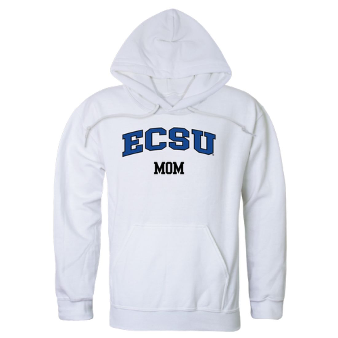 ECSU Elizabeth City State University Vikings Mom Fleece Hoodie Sweatshirts Heather Grey-Campus-Wardrobe
