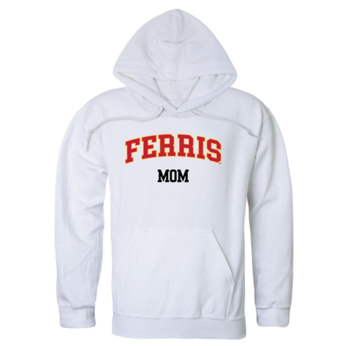 FSU Ferris State University Bulldogs Mom Fleece Hoodie Sweatshirts Heather Grey-Campus-Wardrobe