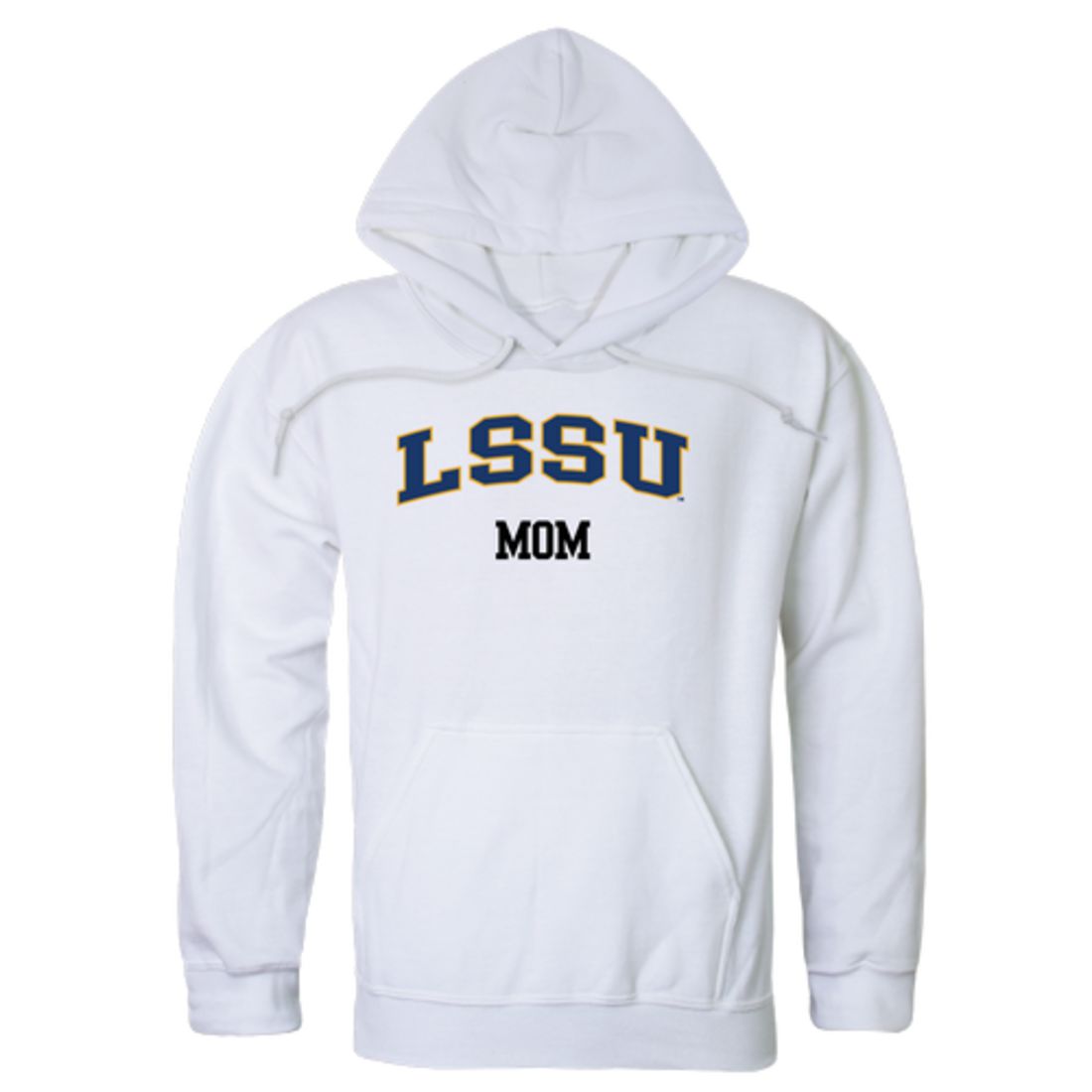 LSSU Lake Superior State University Lakers Mom Fleece Hoodie Sweatshirts Heather Grey-Campus-Wardrobe