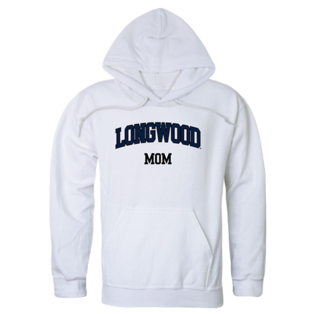 Longwood University Lancers Mom Fleece Hoodie Sweatshirts Heather Grey-Campus-Wardrobe