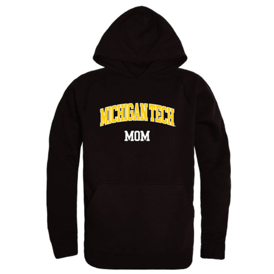 Michigan Technological University Huskies Mom Fleece Hoodie Sweatshirts Black-Campus-Wardrobe