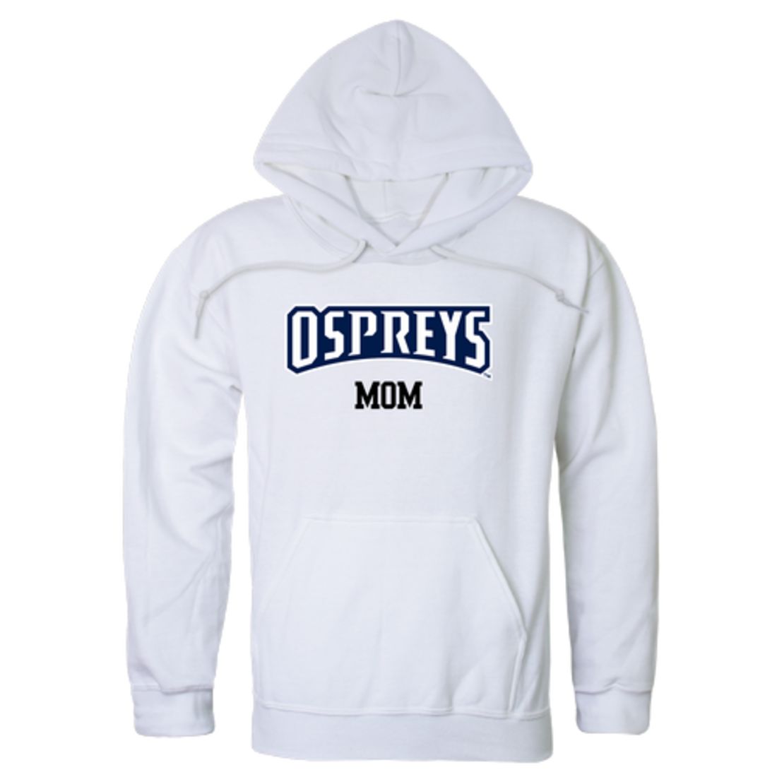 UNF University of North Florida Osprey Mom Fleece Hoodie Sweatshirts Heather Grey-Campus-Wardrobe