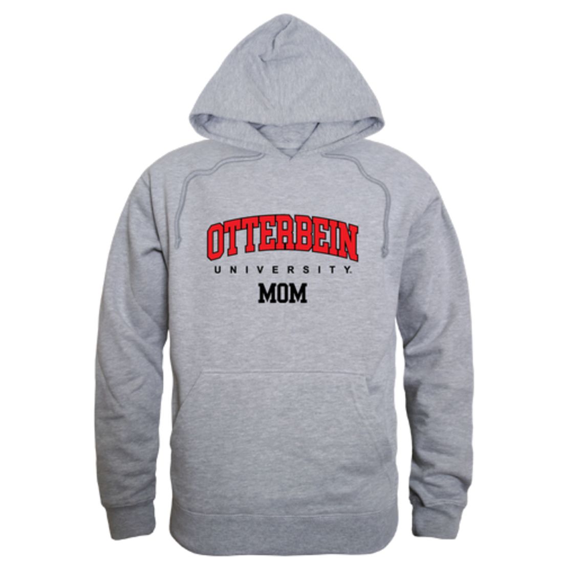 Otterbein University Cardinals Mom Fleece Hoodie Sweatshirts Heather Grey-Campus-Wardrobe