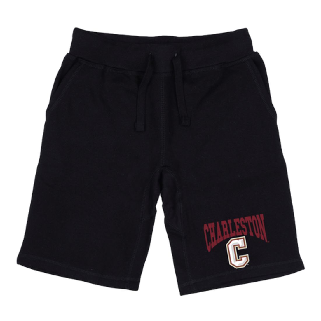 COFC College of Charleston Cougars Premium Fleece Drawstring Shorts-Campus-Wardrobe