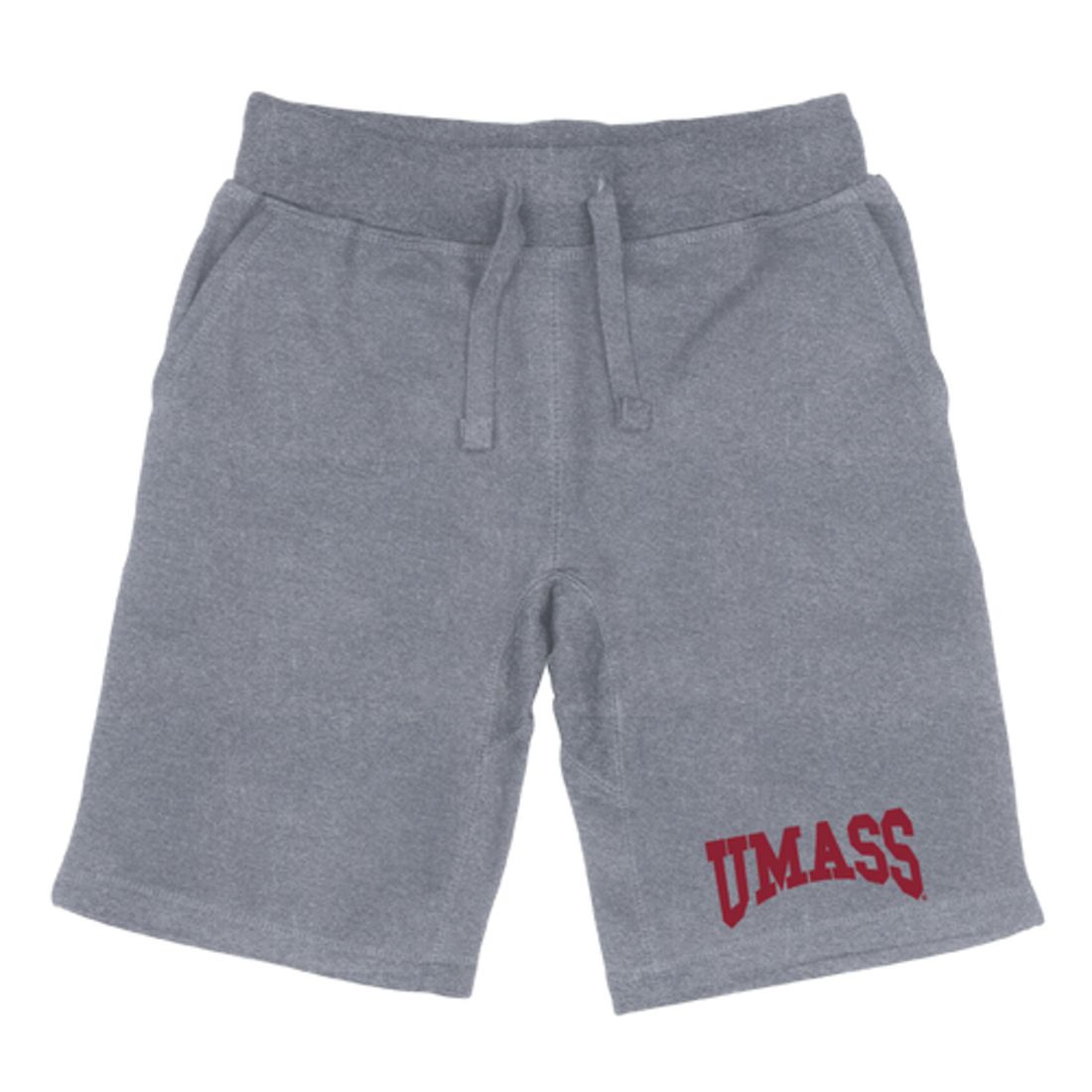 UMASS University of Massachusetts Amherst Minuteman Premium Fleece Drawstring Shorts-Campus-Wardrobe