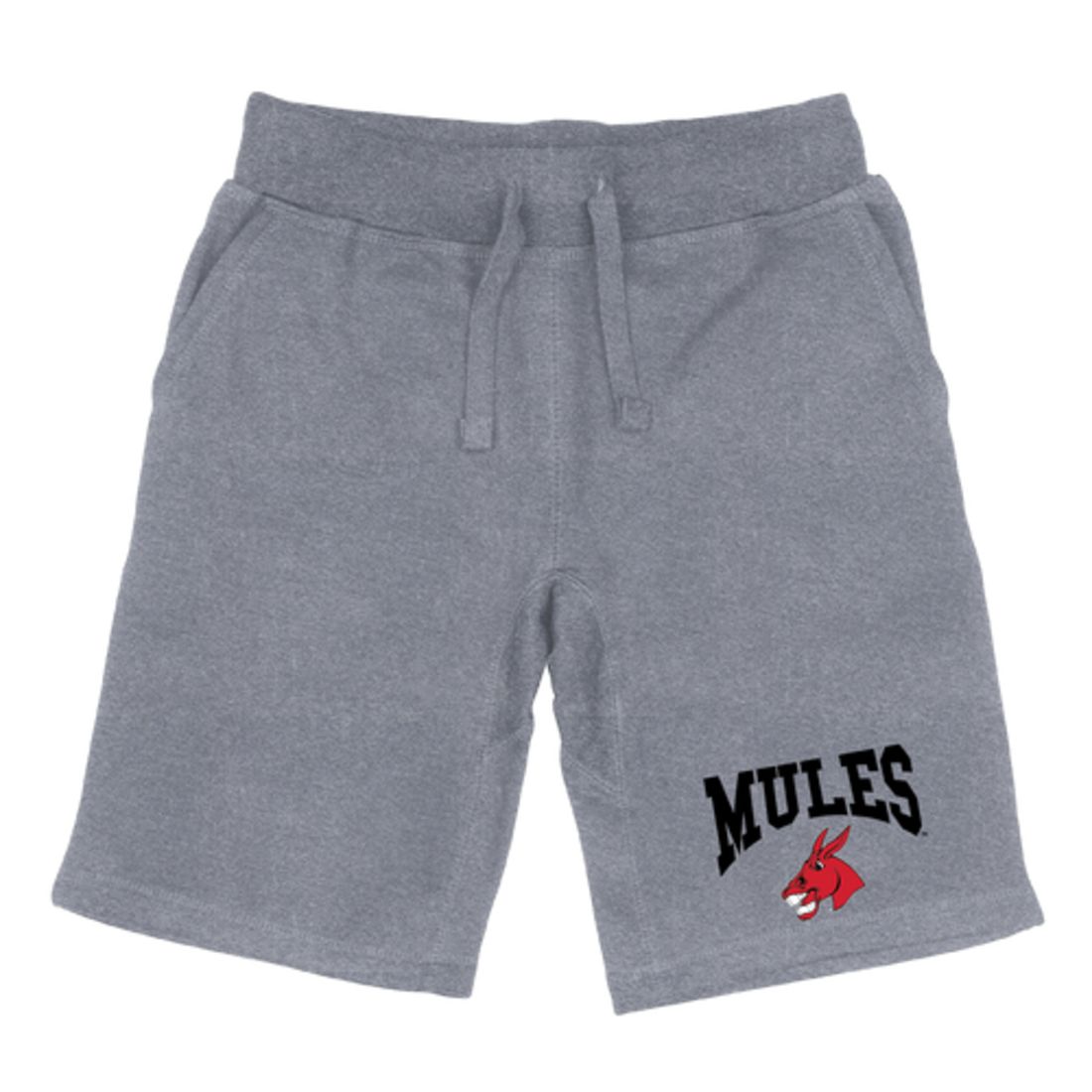 UCM University of Central Missouri Mules Premium Fleece Drawstring Shorts-Campus-Wardrobe