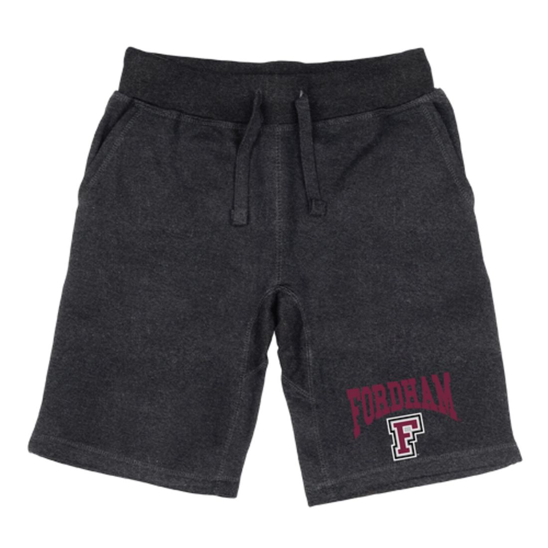 Fordham University Rams Premium Fleece Drawstring Shorts-Campus-Wardrobe