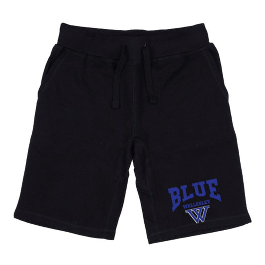 Wellesley College Blue Premium Shorts Fleece Drawstring