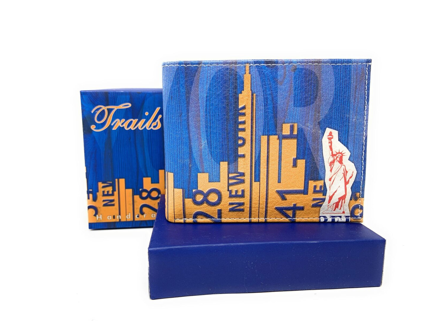 USA Patriotic Bifold Wallets In Gift Box Mens Womens Youth-UNCATEGORIZED-Empire Cove-FC-NYC LIBERTY-Casaba Shop