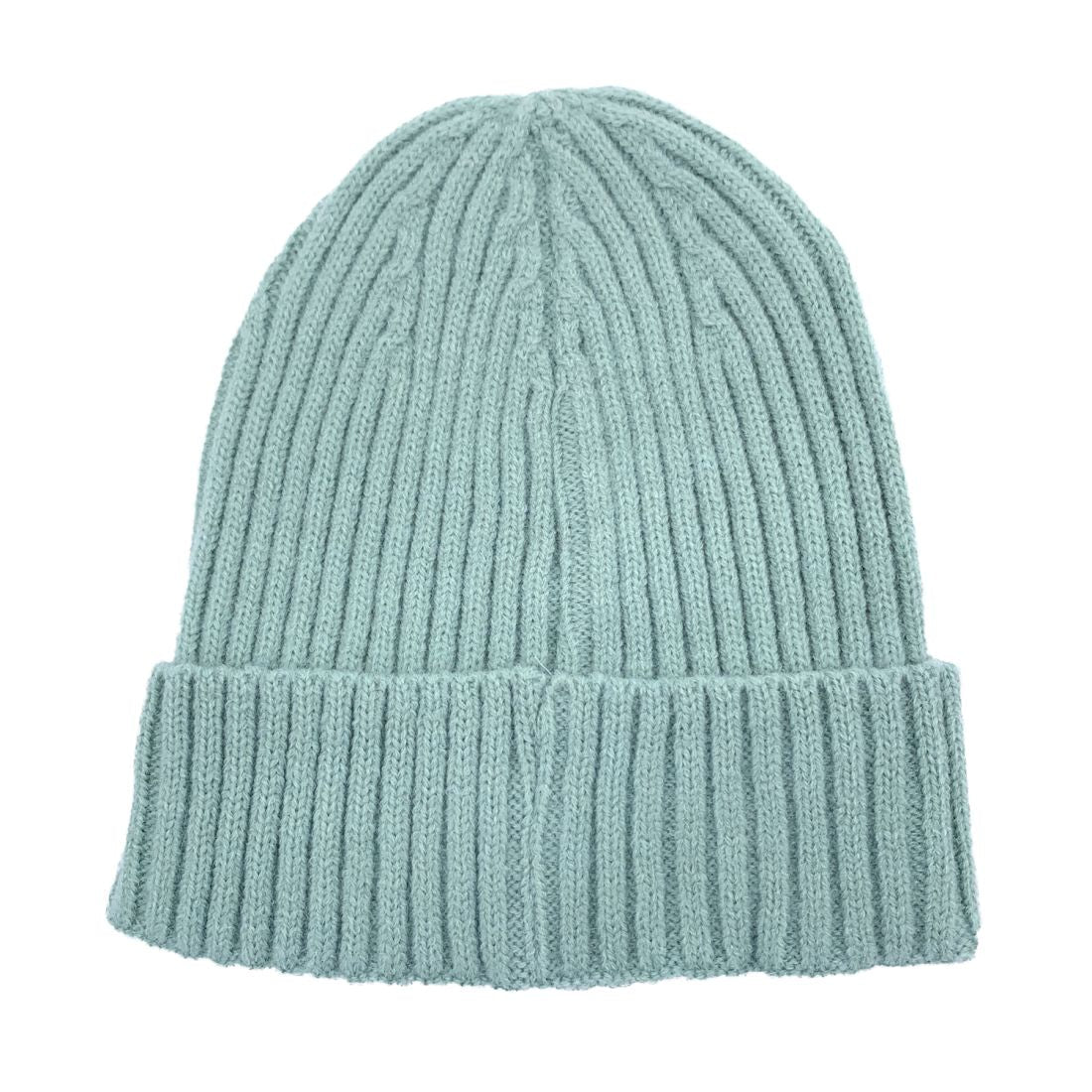 Empire Cove Womens Winter Solid Ribbed Knit Cuff Beanie Hat Soft Warm-Beanies-Empire Cove-Grey-Casaba Shop