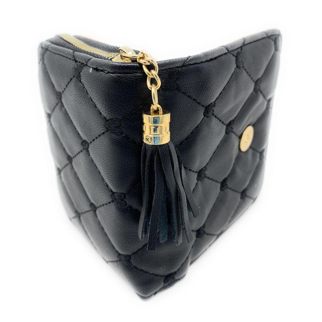 Empire Cove Womens Bifold Quilted Heart Rhinestone Wallets Ladies Teens-UNCATEGORIZED-Empire Cove-Black-Casaba Shop