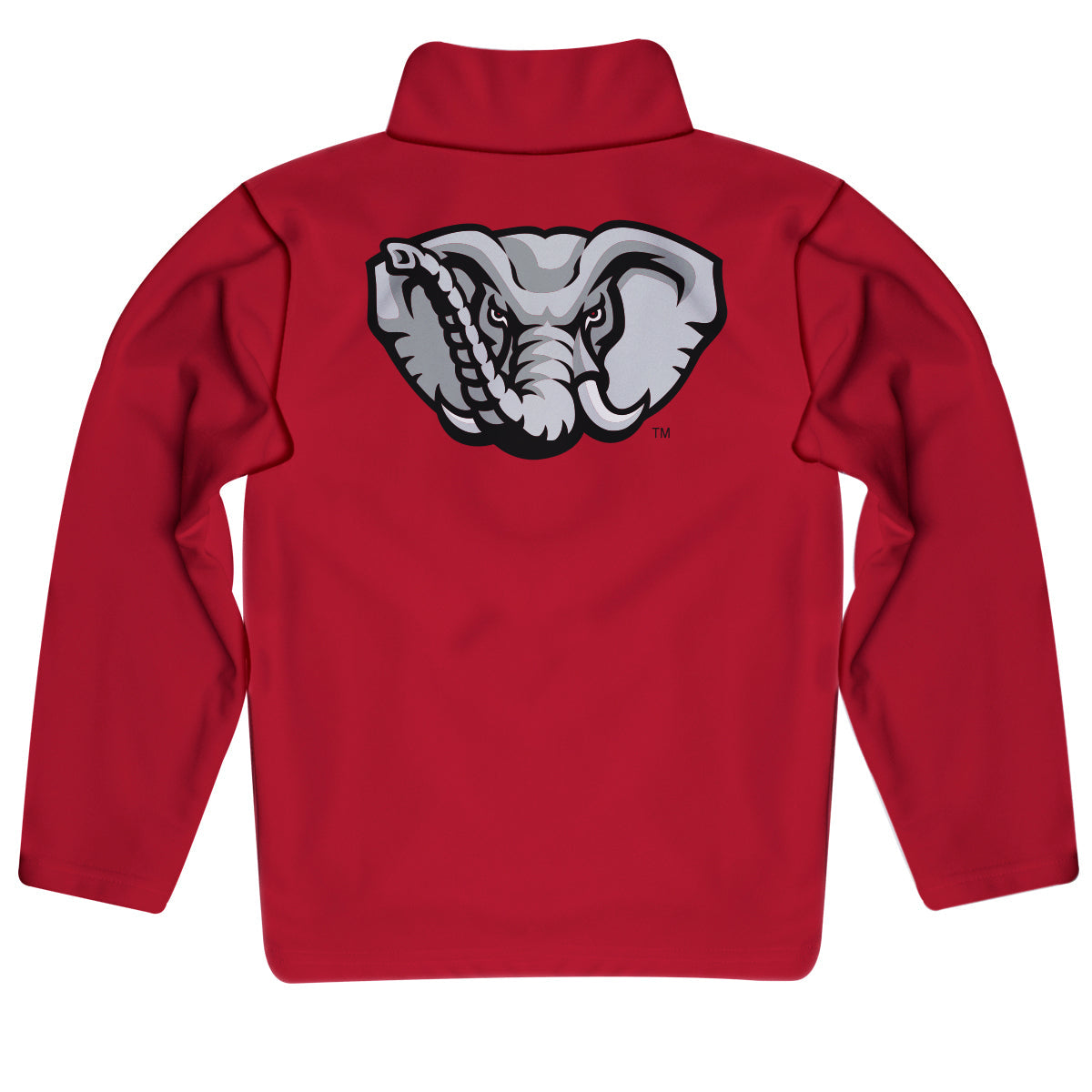 Alabama Crimson Tide Game Day Solid White Quarter Zip Pullover for Infants Toddlers by Vive La Fete