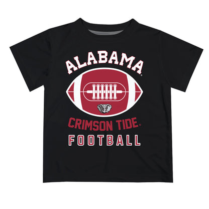 Alabama Crimson Tide Vive La Fete Football V2 Black Short Sleeve Tee Shirt