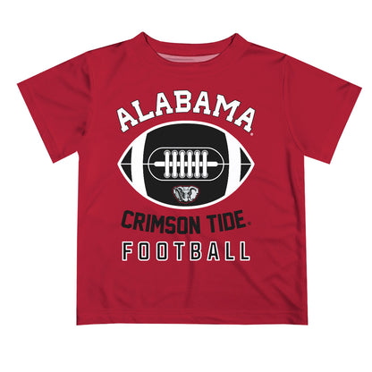 Alabama Crimson Tide Vive La Fete Football V2 Red Short Sleeve Tee Shirt