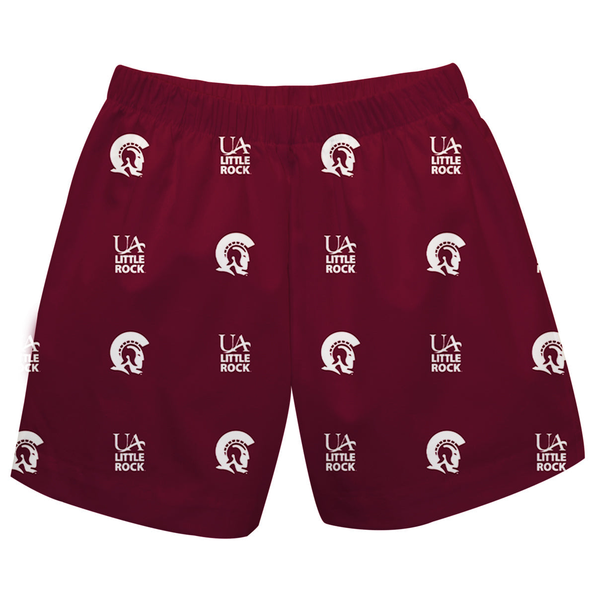 UA Little Rock Tojans UALR Boys Game Day Elastic Waist Classic Play Maroon Pull On Shorts
