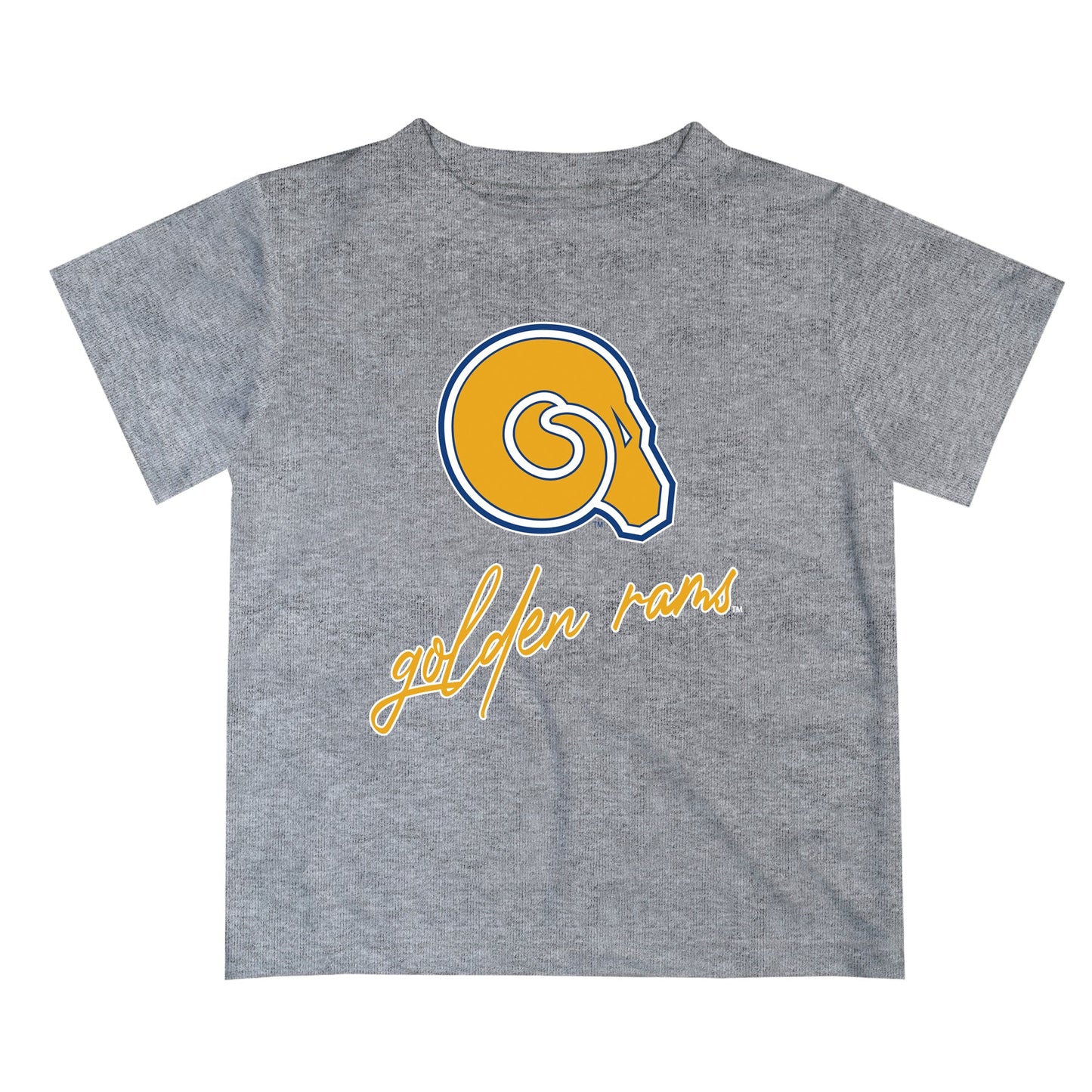 Albany State Rams Vive La Fete Script V1 Gray Short Sleeve Tee Shirt