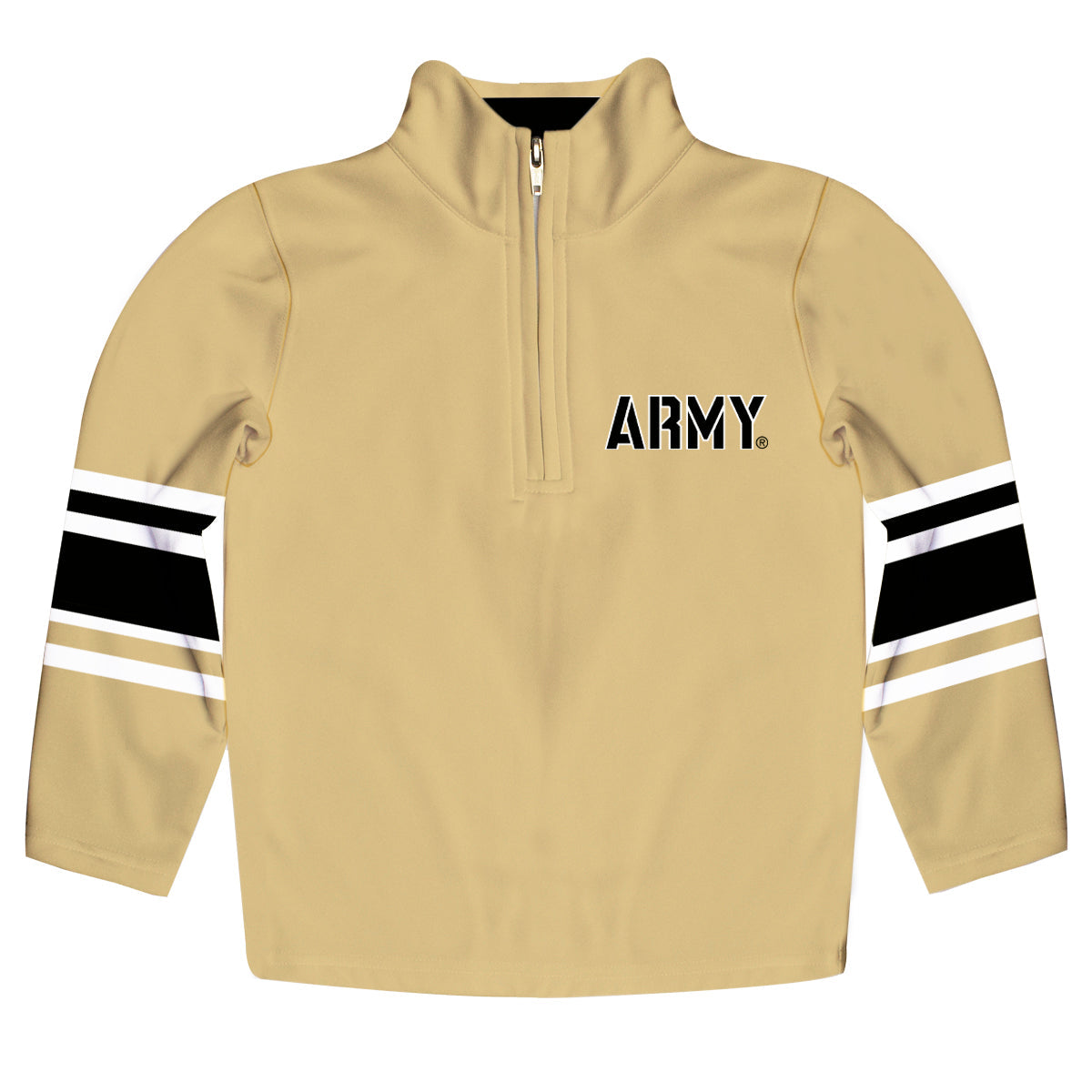US Military ARMY Black Knights Game Day Black Quarter Zip Pullover for Infants Toddlers by Vive La Fete