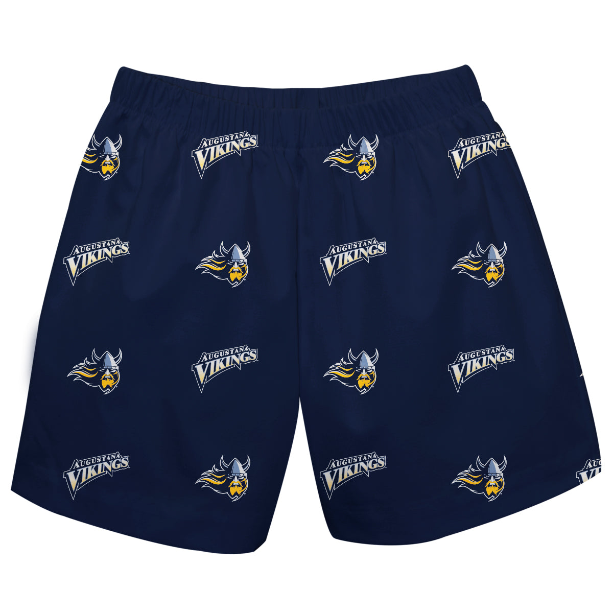 Augustana University Vikings AU Boys Game Day Elastic Waist Classic Play Navy Pull On Shorts
