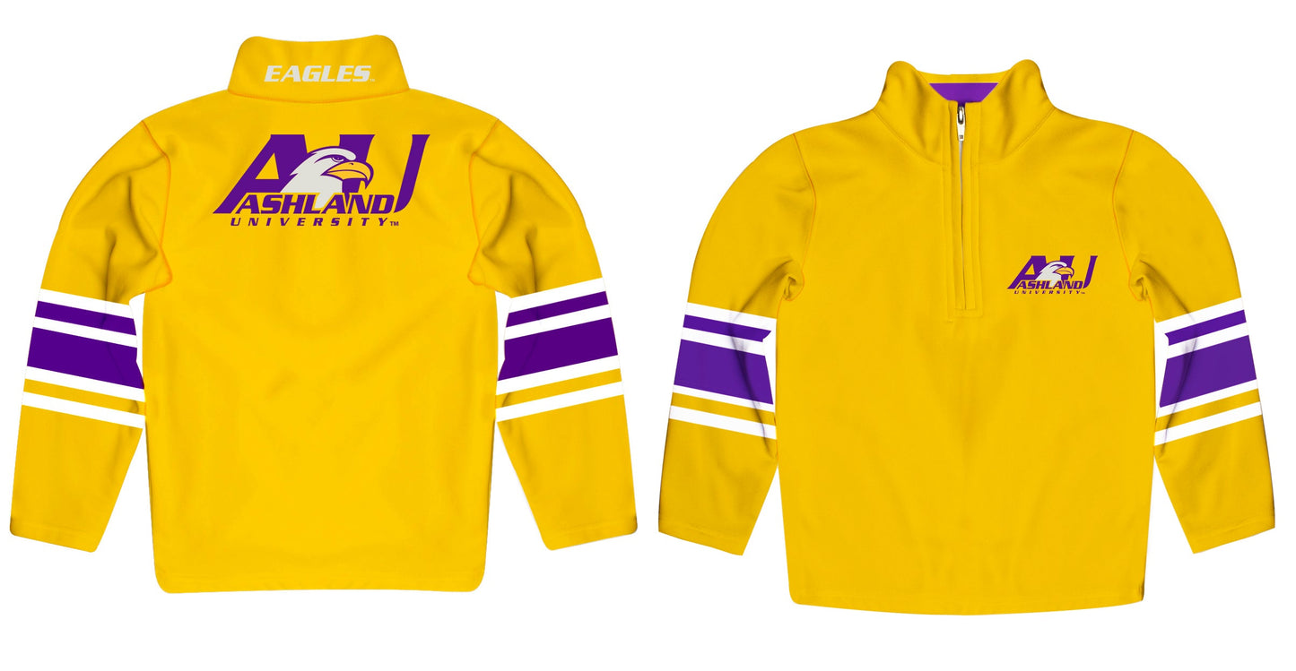 Ashland Eagles AU Game Day Gold Quarter Zip Pullover for Infants Toddlers by Vive La Fete