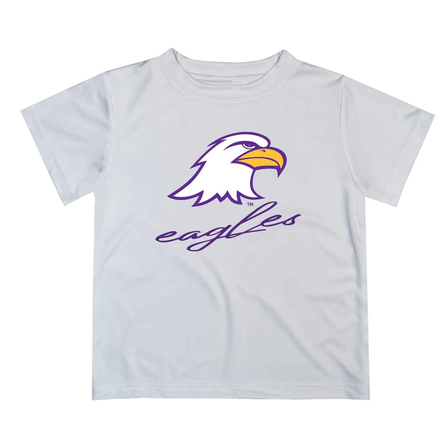 Ashland University AU Eagles Vive La Fete Script V1 White Short Sleeve Tee Shirt