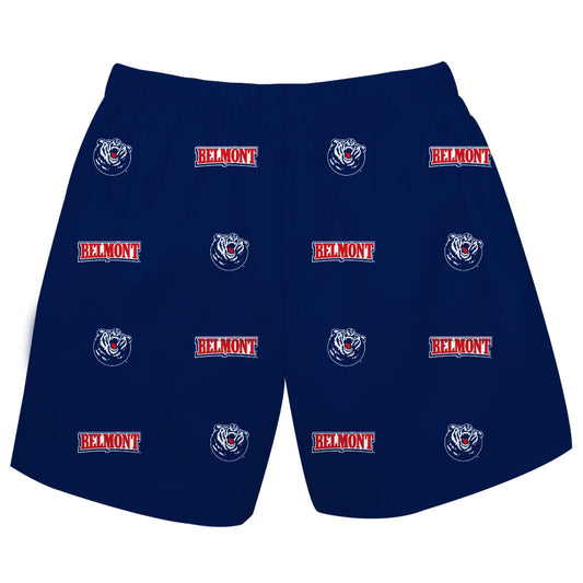 Belmont University Bruins Boys Game Day Elastic Waist Classic Play Blue Pull On Shorts