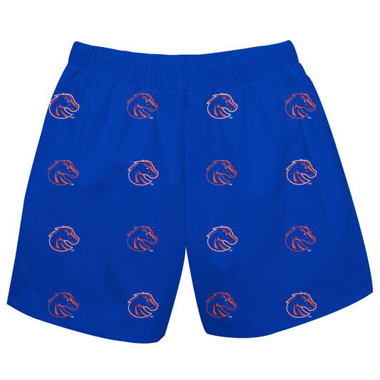 Boise State Broncos Boys Game Day Elastic Waist Classic Play Blue Pull On Shorts