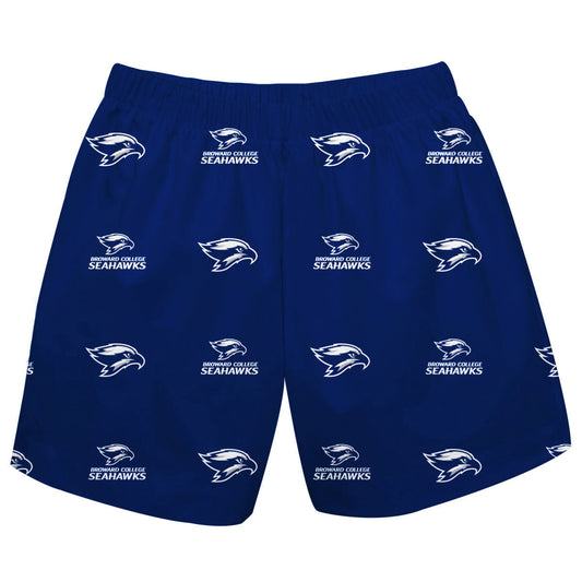Broward College Seahawks Boys Game Day Elastic Waist Classic Play Blue Pull On Shorts