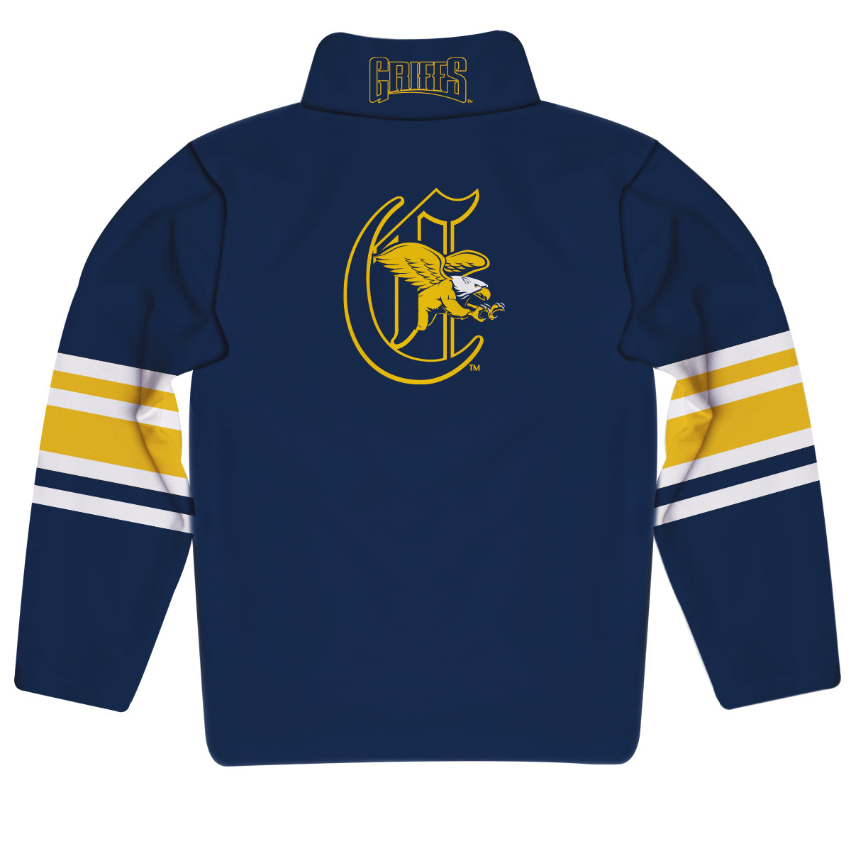 Canisius College Golden Griffins Game Day Blue Quarter Zip Pullover for Infants Toddlers by Vive La Fete